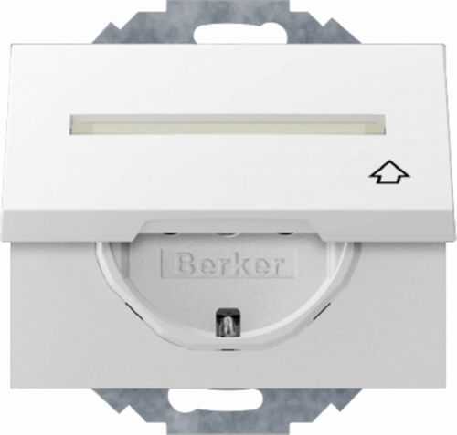 Berker 47487109 Steckdose SCHUKO mit Klappdeckel, BSF und erh.BS K.1 polarweiß glänzend Mesch Shop Berker 47487109 Steckdose SCHUKO mit Klappdeckel, BSF und erh.BS K.1 polarweiß glänzend Mesch Shop